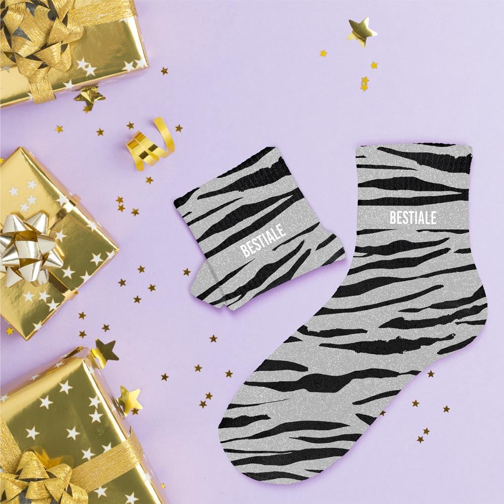 Chaussettes paillettes bestiale