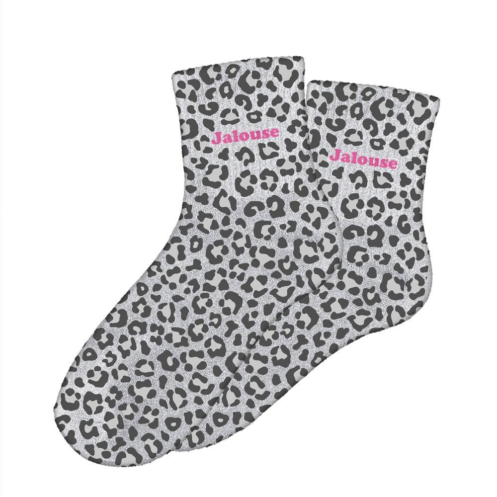 Chaussettes paillettes leopard jalouse