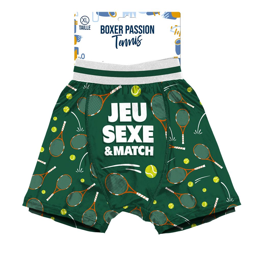 Boxer passion tennis taille xl