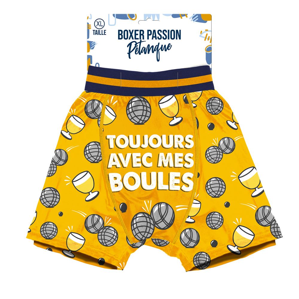 Boxer passion petanque taille xl