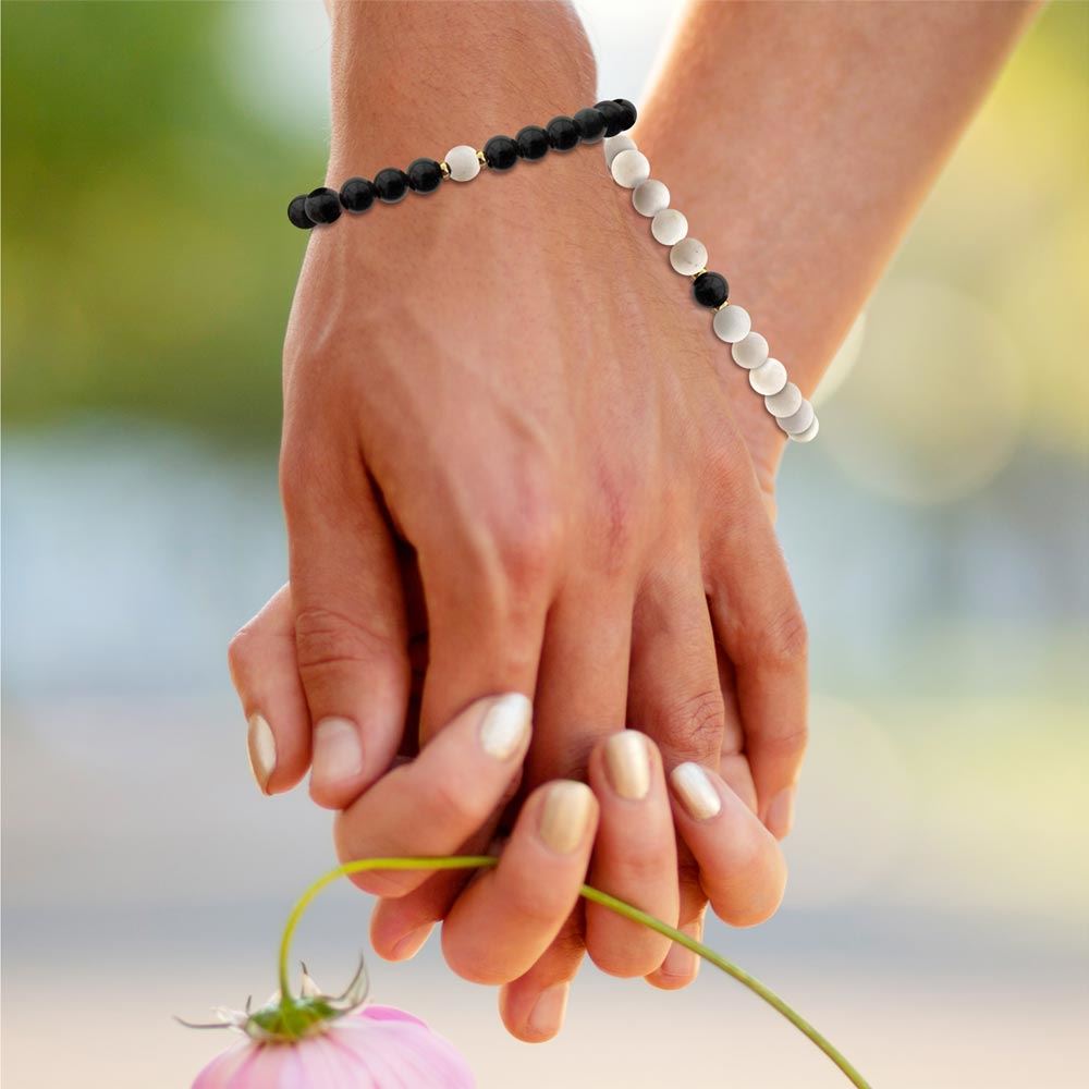 Bracelets couple pierre