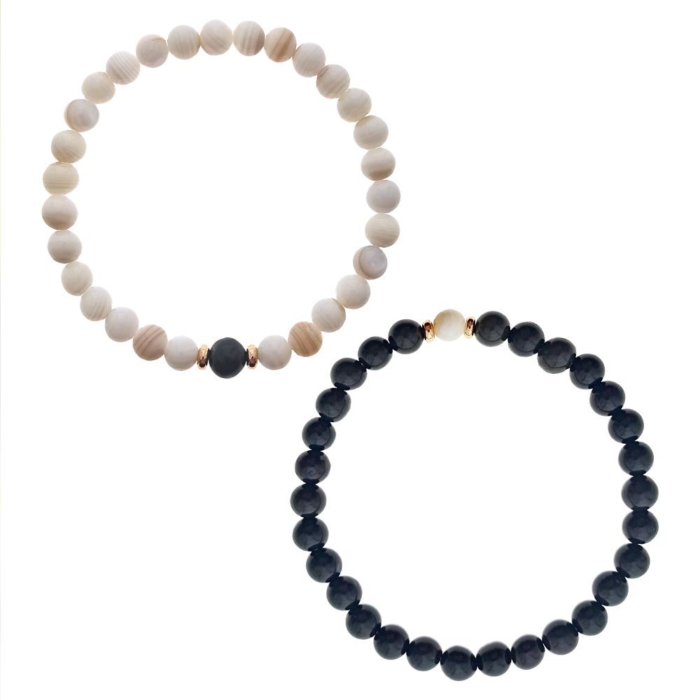 Bracelets couple pierre