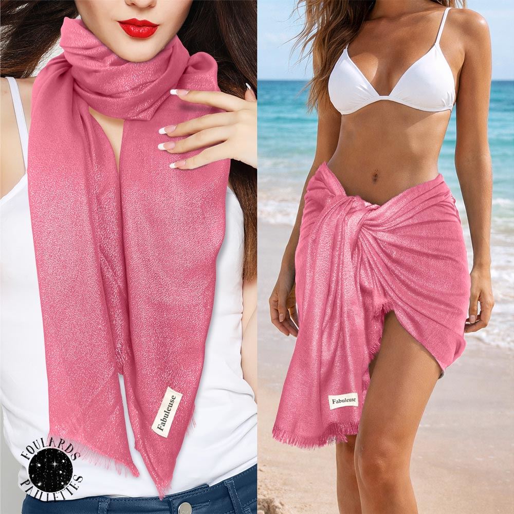 Foulard/pareo paillettes fabuleuse