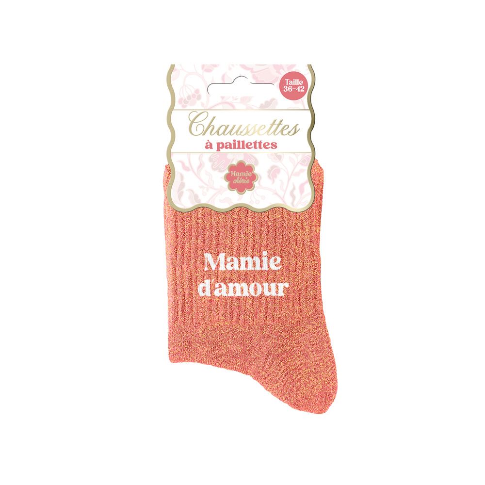 Chaussettes paillettes mamie d amour