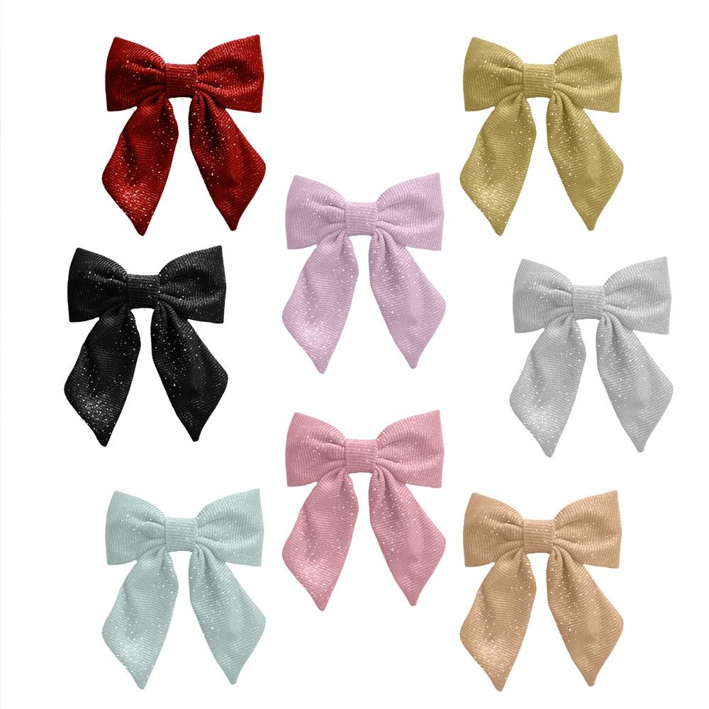 Display barrette nŒud a paillettes 8mods /72pcs