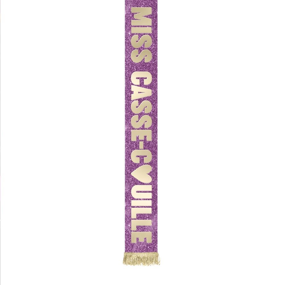 Echarpe miss dore a paillettes miss casse couille