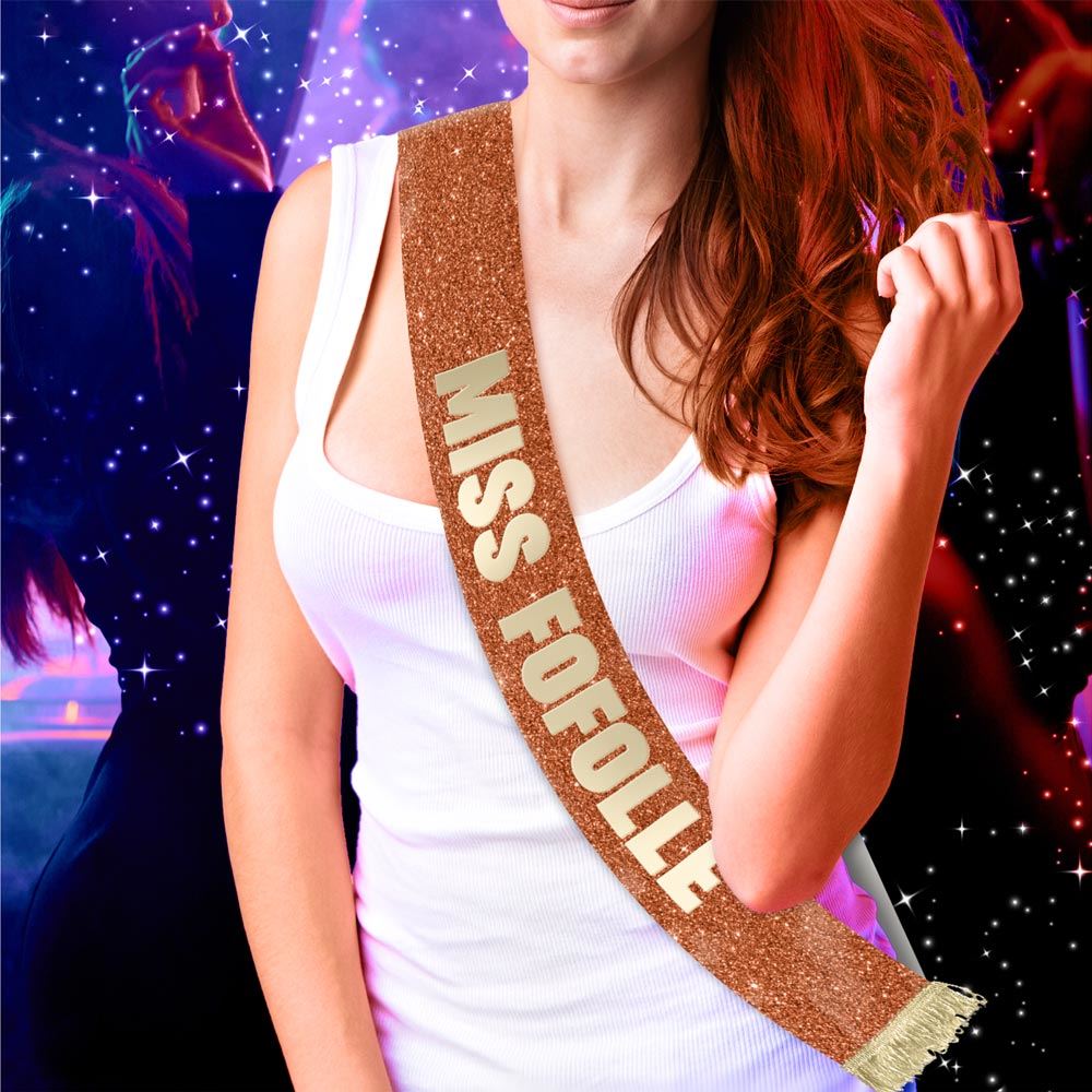 Echarpe miss dore a paillettes miss fofolle