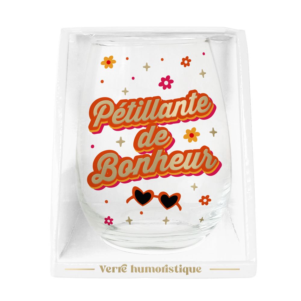 Verre rond petillante