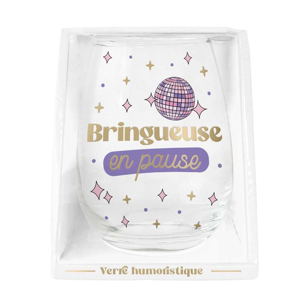 Verre rond bringueuse