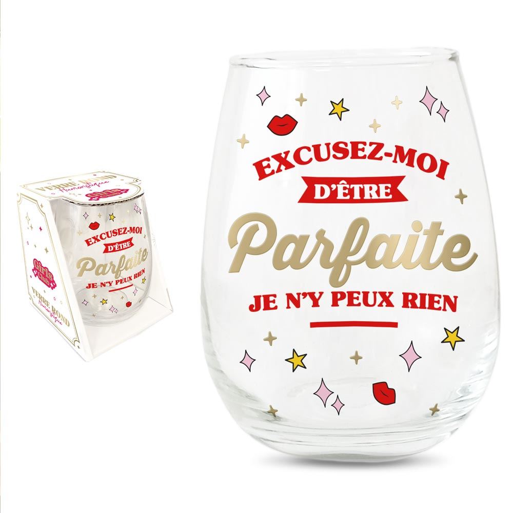 Verre rond parfaite