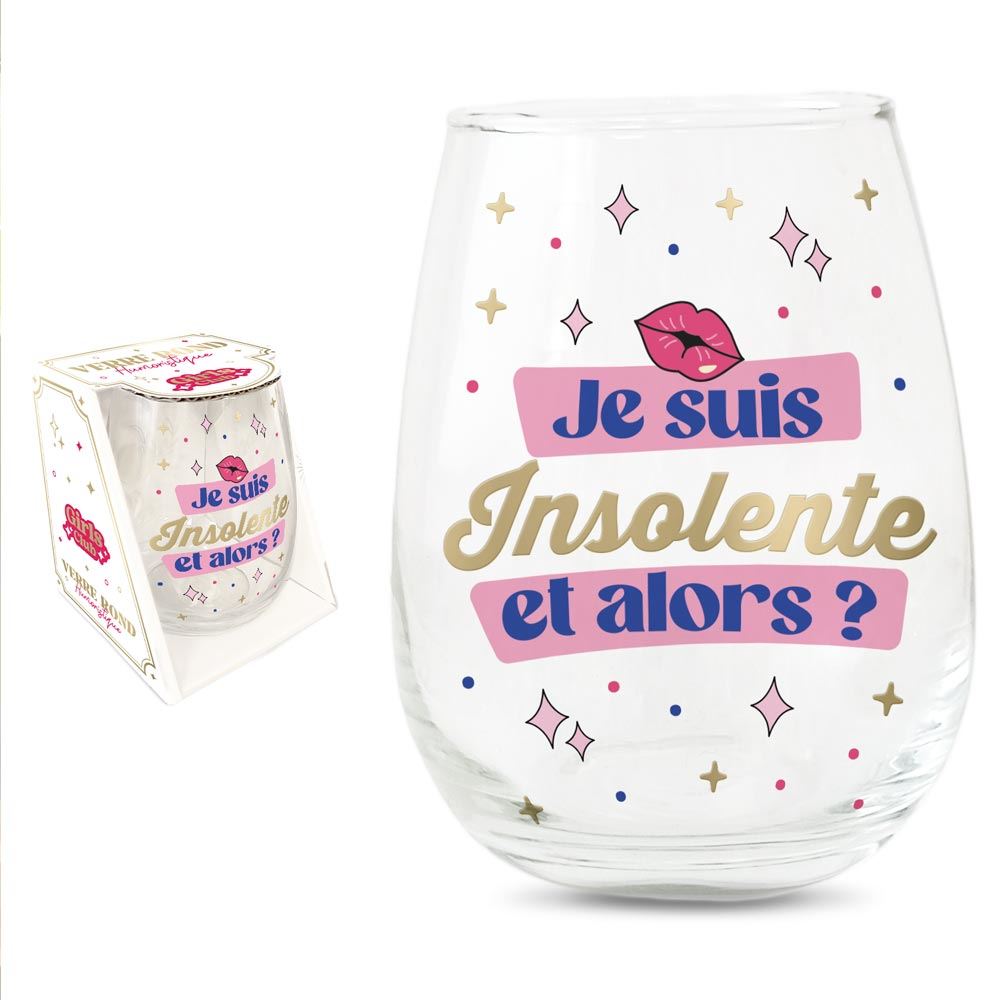 Verre rond insolente