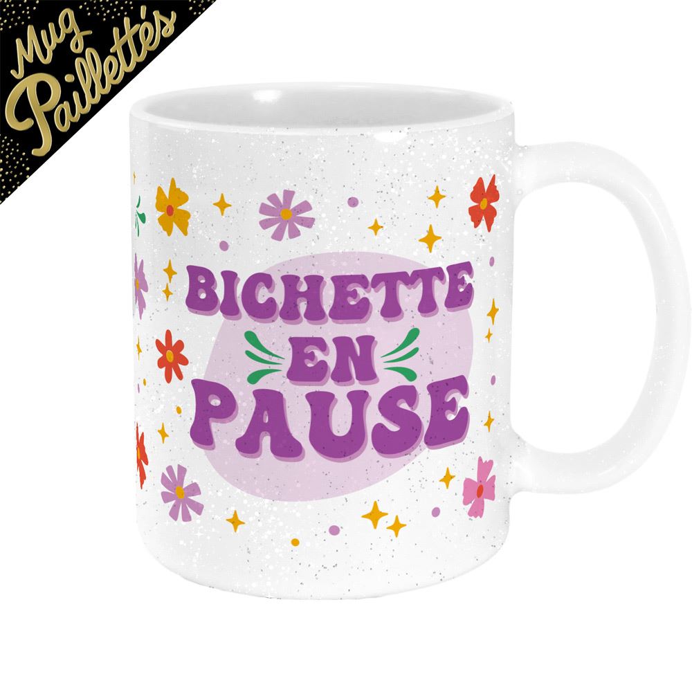 Mug a paillettes bichette