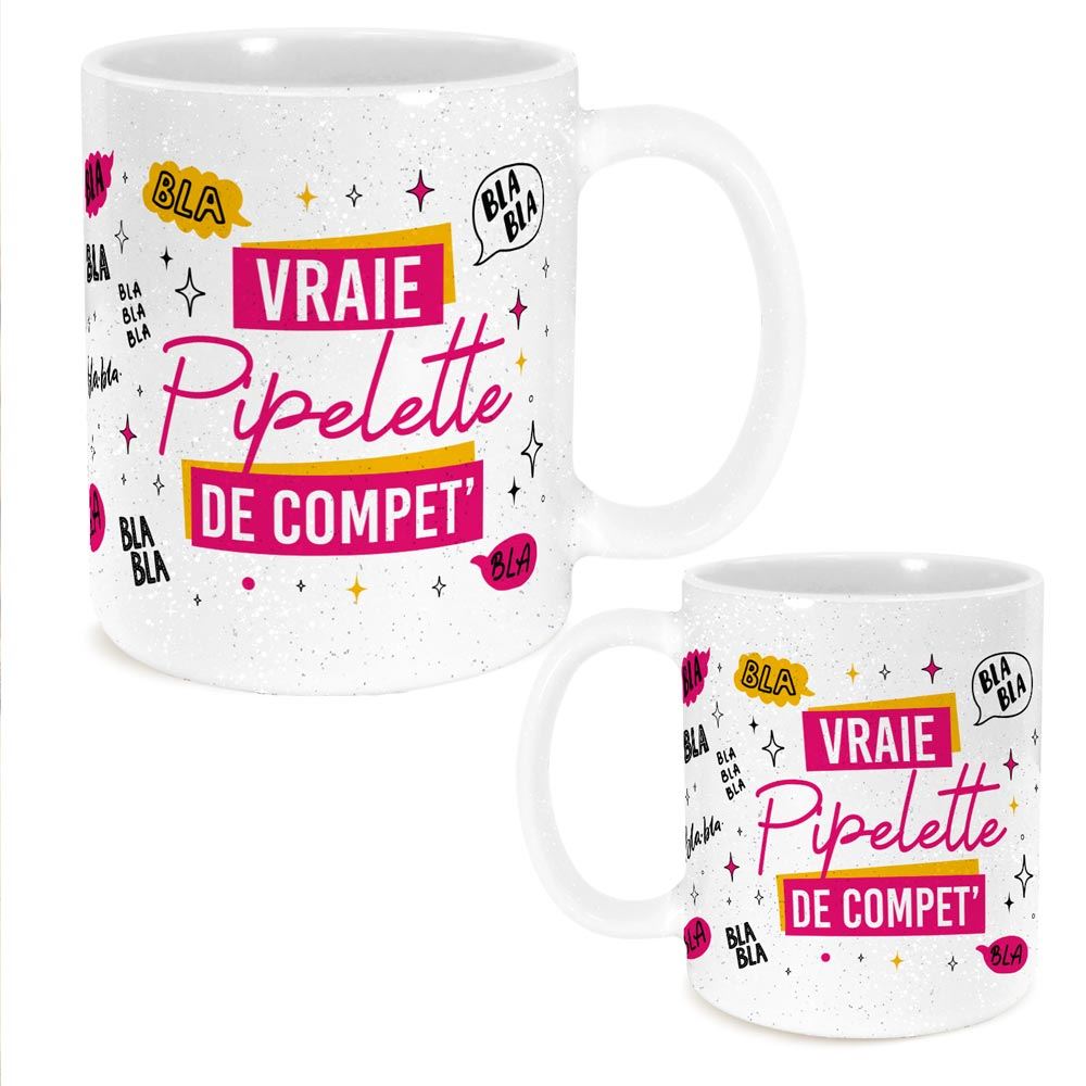 Mug a paillettes pipelette