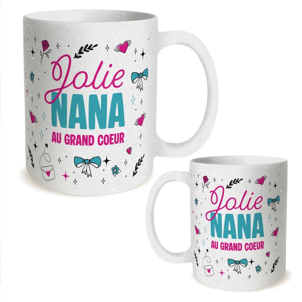 Mug a paillettes jolie nana