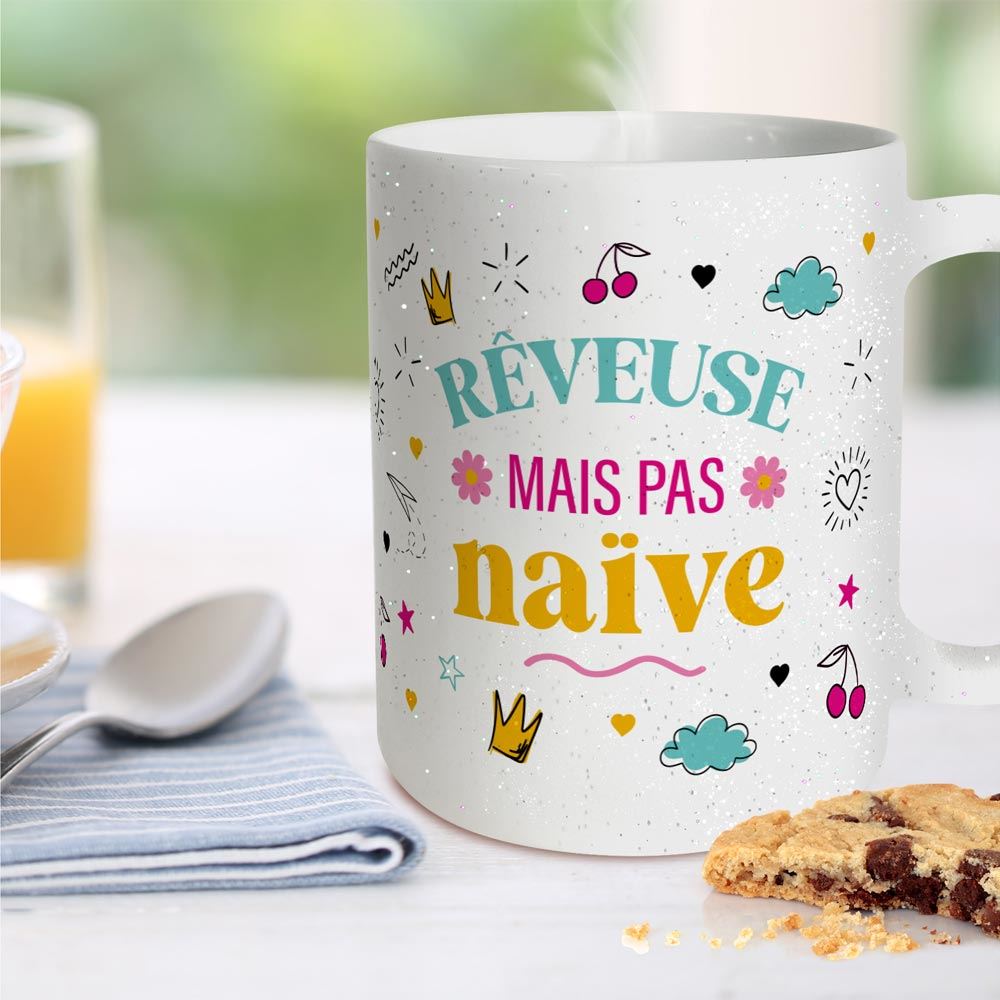 Mug a paillettes reveuse