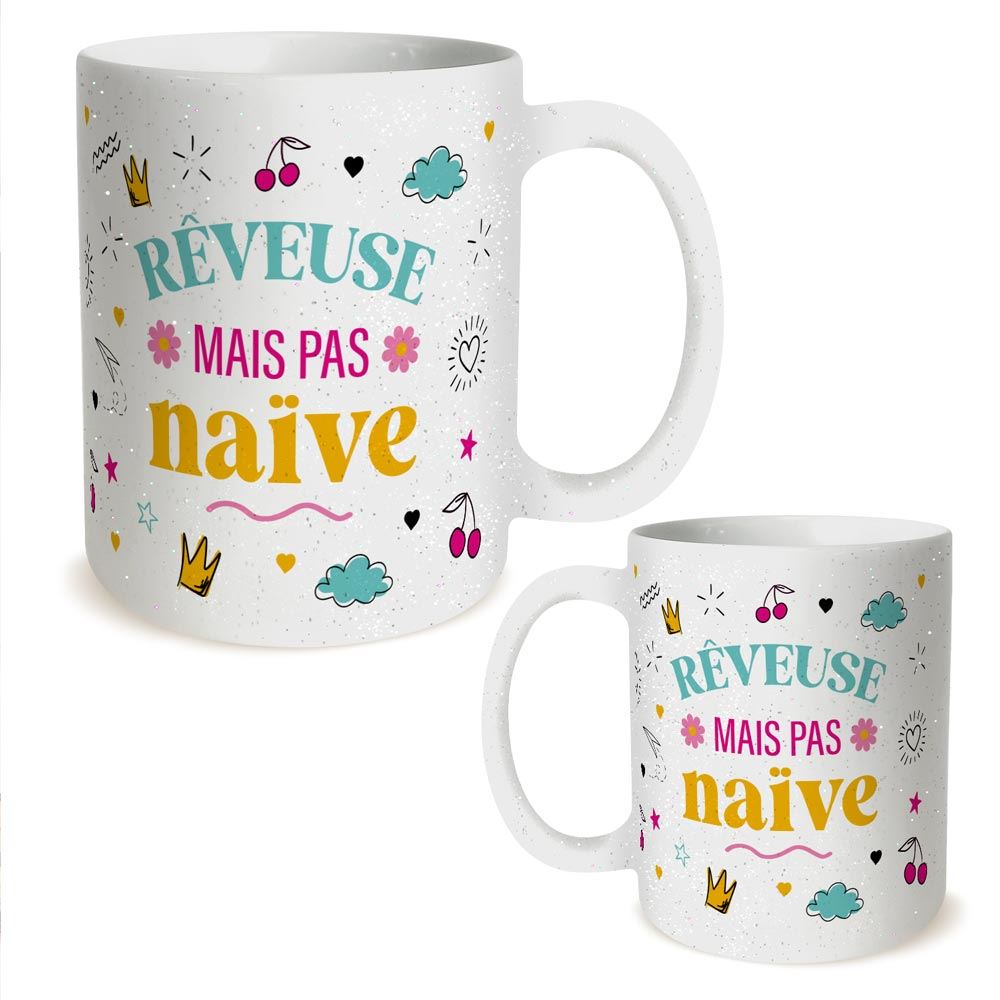 Mug a paillettes reveuse