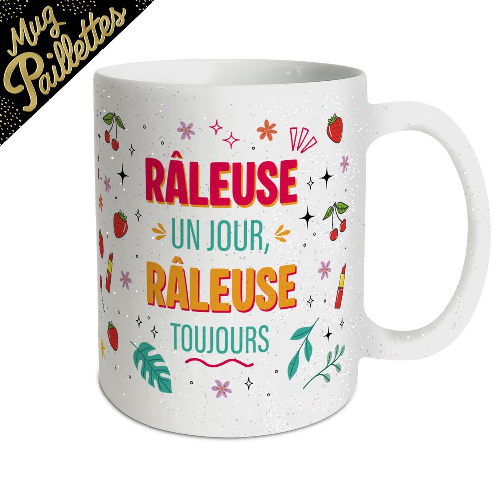 Mug a paillettes raleuse