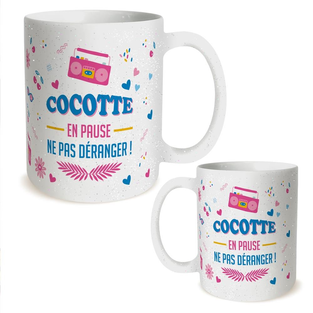 Mug a paillettes cocotte
