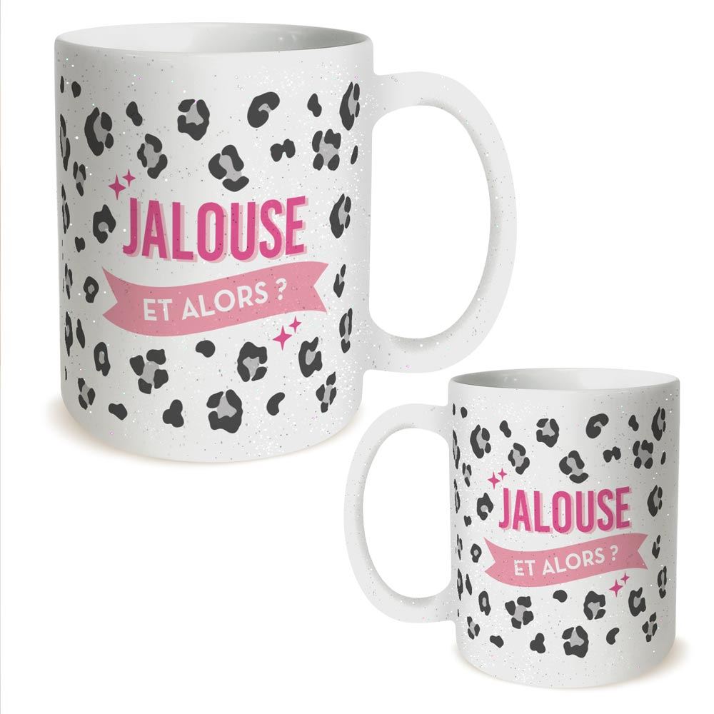 Mug a paillettes leopard jalouse