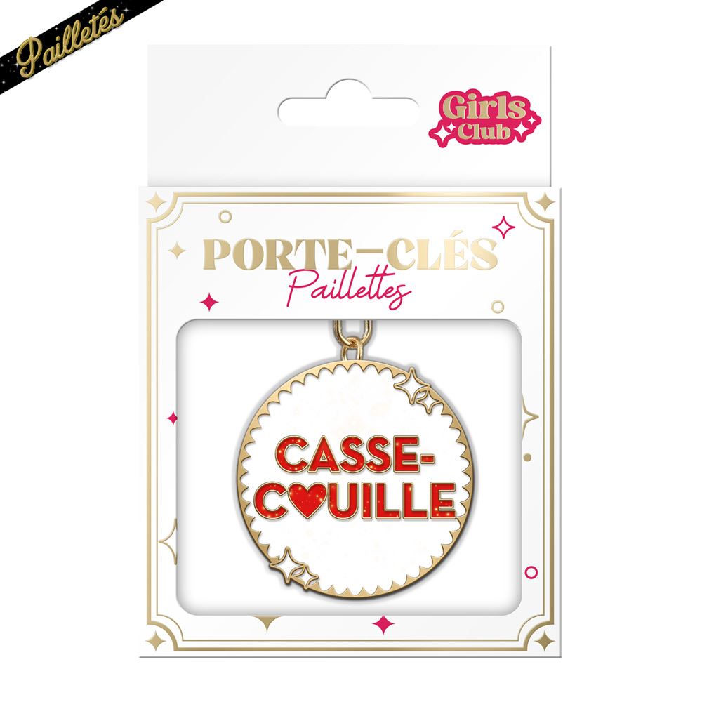 Porte cles paillettes casse couille