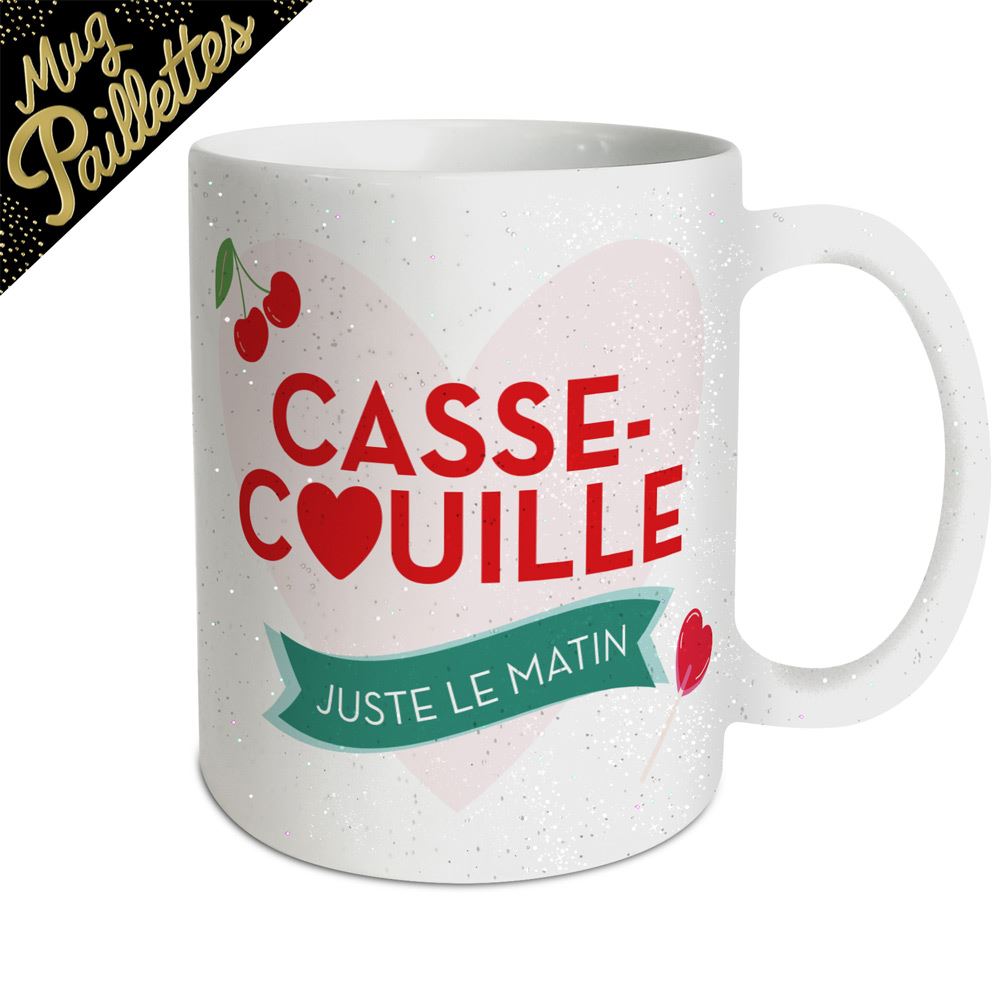 Mug a paillettes casse couille