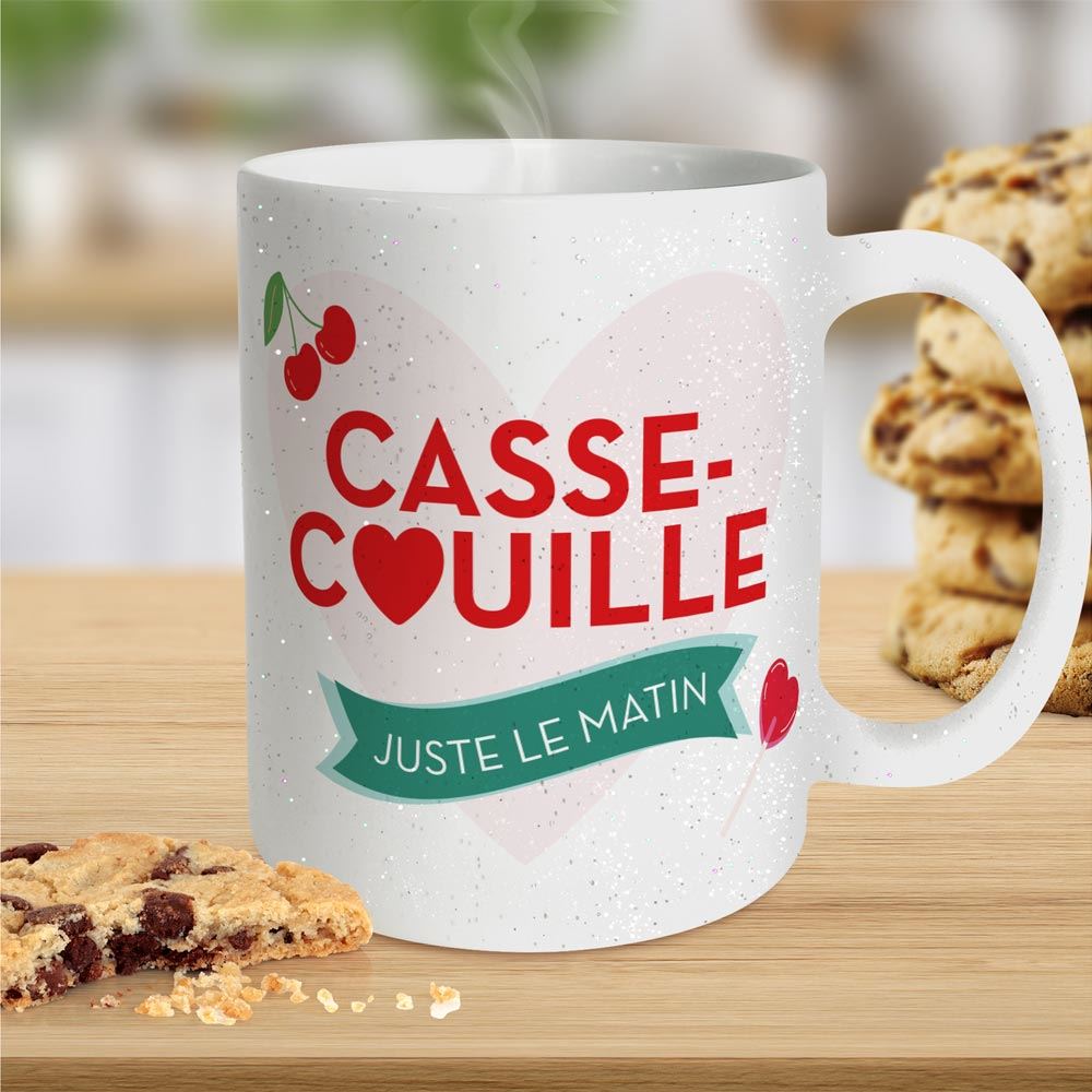 Mug a paillettes casse couille