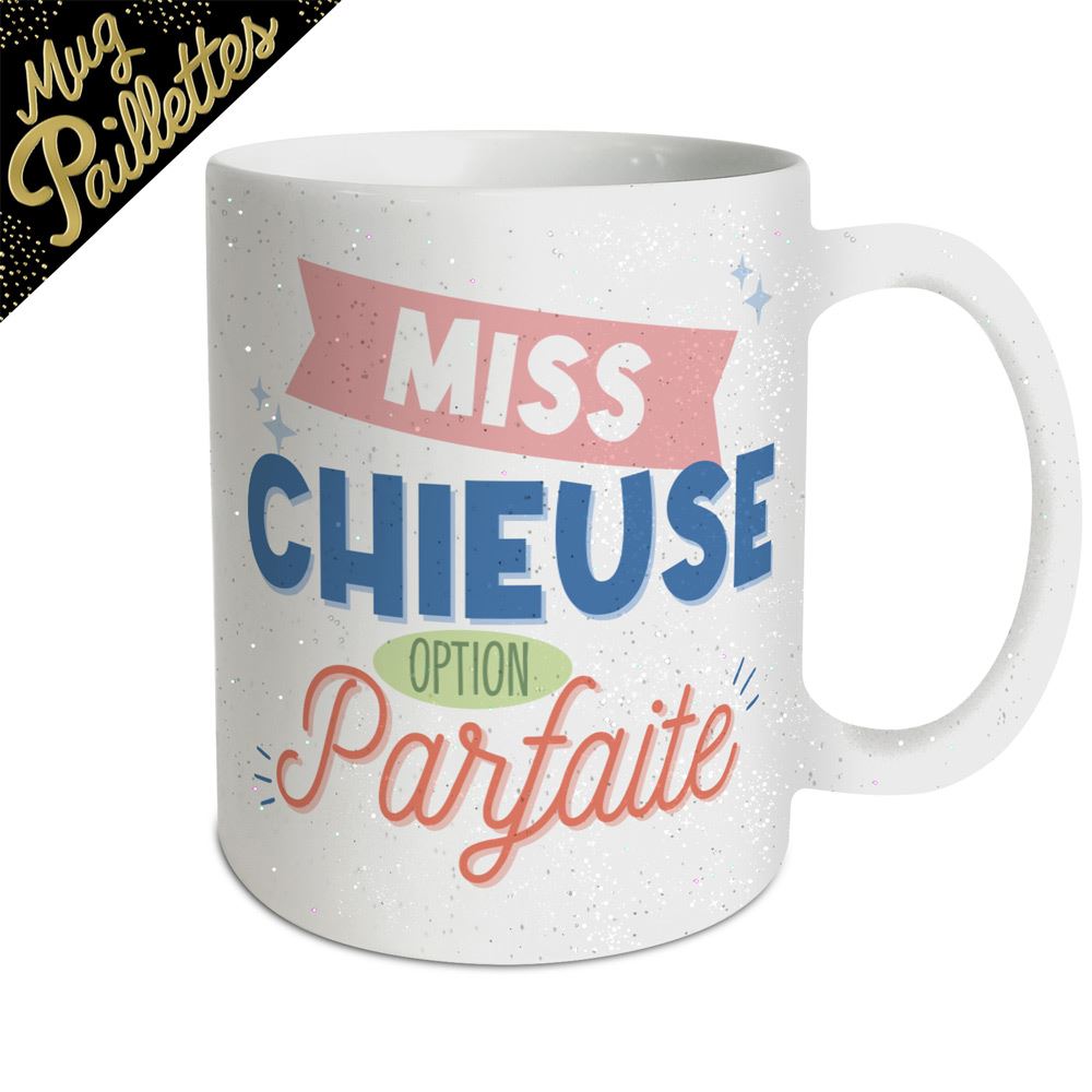 Mug a paillettes chieuse