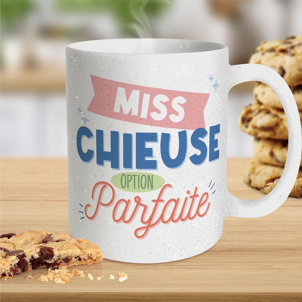 Mug a paillettes chieuse