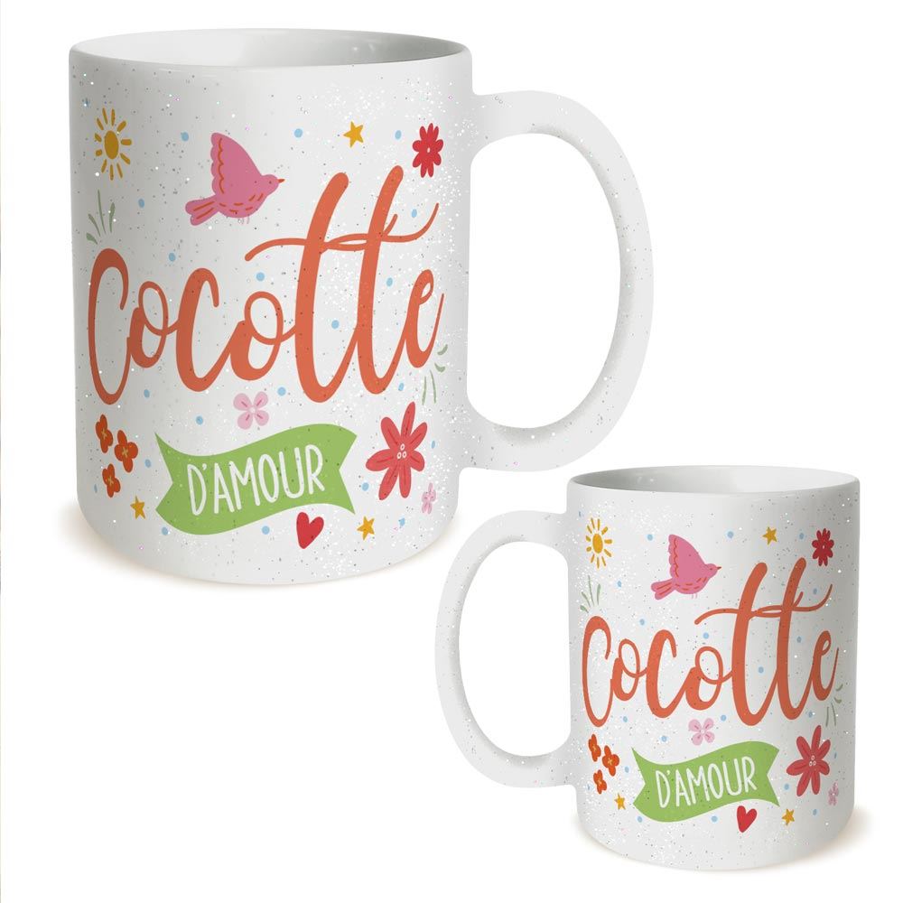 Mug a paillettes cocotte