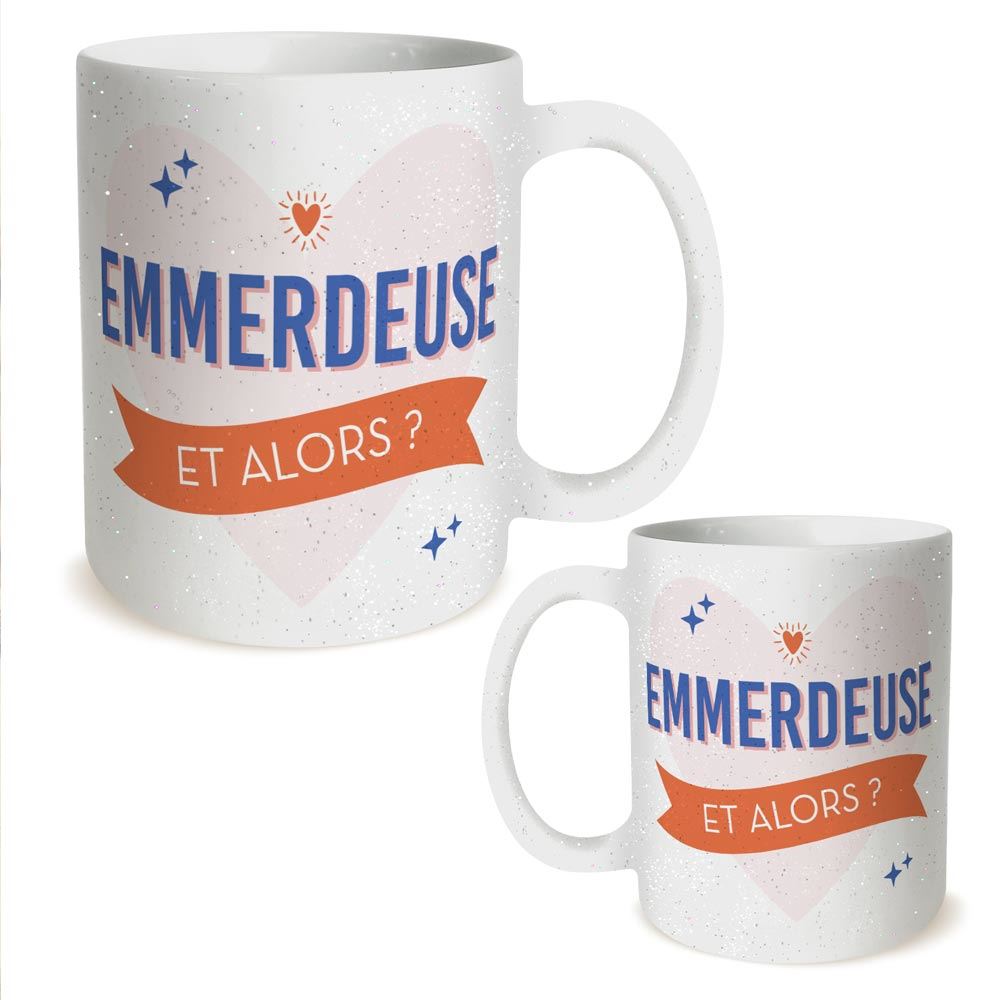 Mug a paillettes emmerdeuse