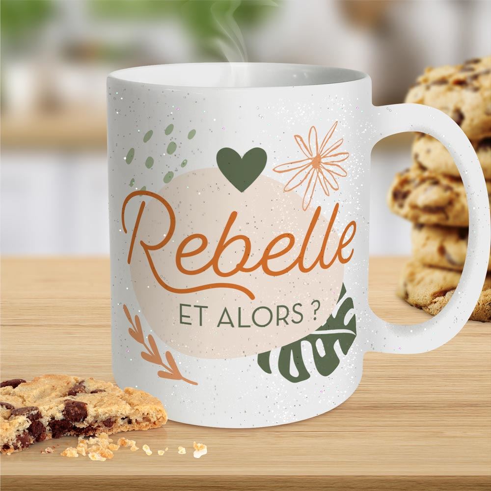 Mug a paillettes rebelle