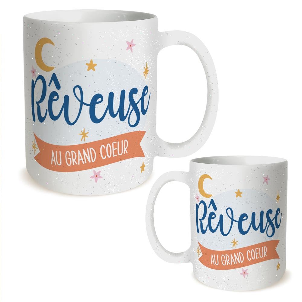 Mug a paillettes reveuse