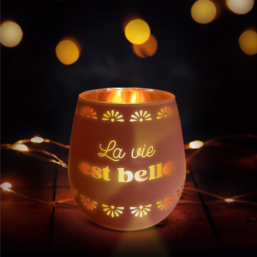 Photophore la vie est belle