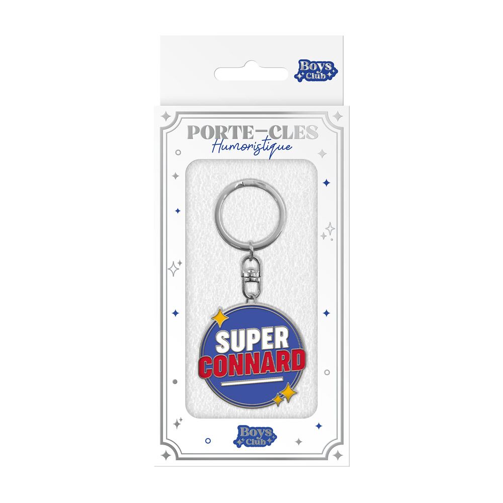 Porte cles metal humo super connard