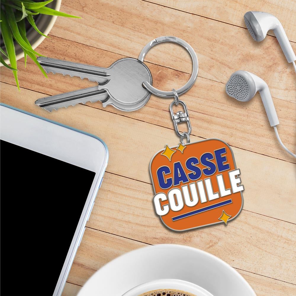 Porte cles metal humo casse-couille