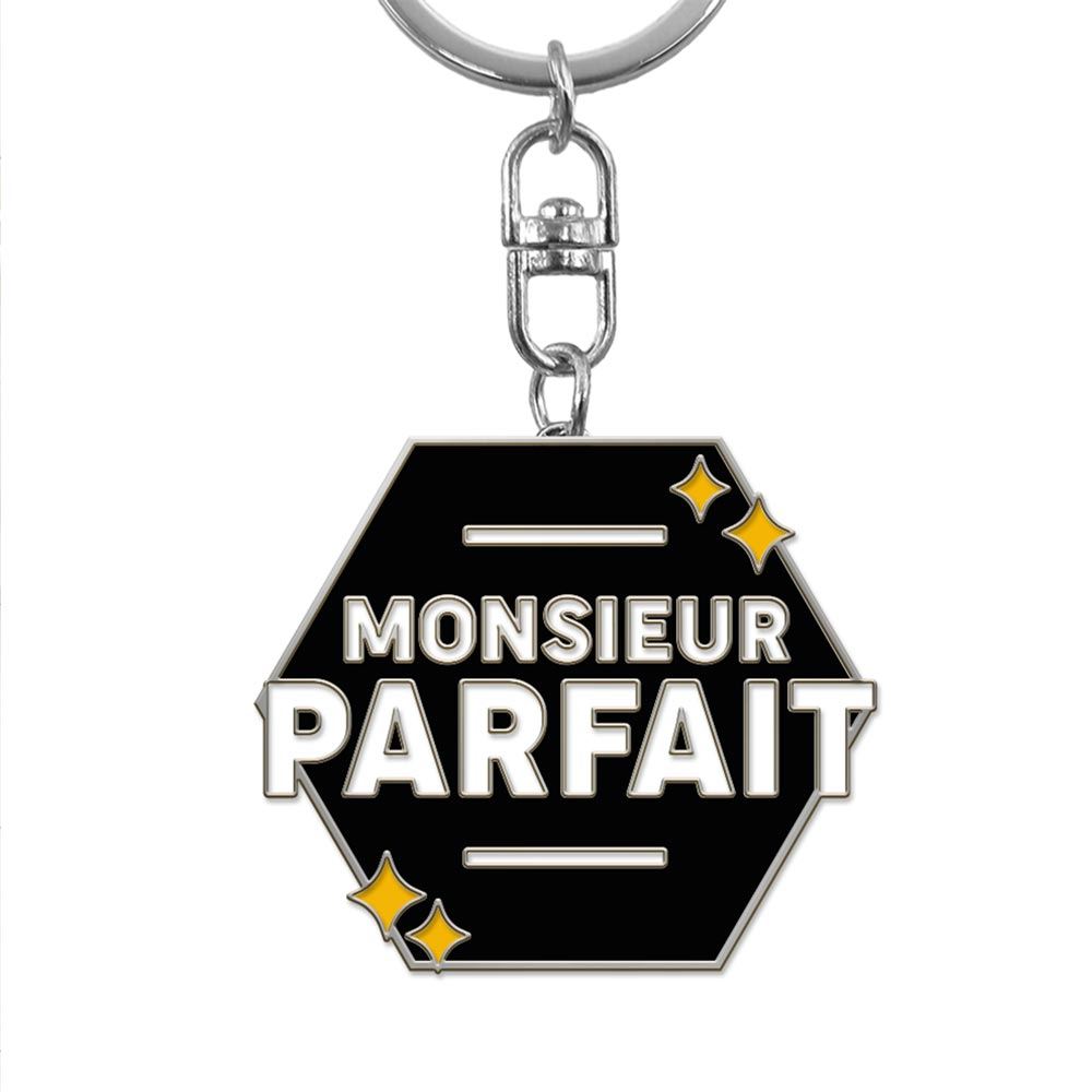Porte cles metal humo monsieur parfait