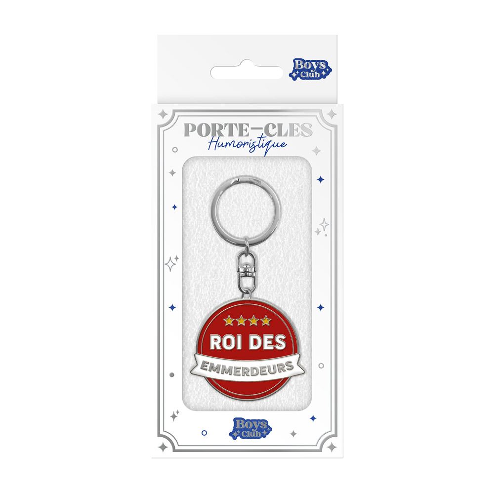 Porte cles metal humo roi des emmerdeurs