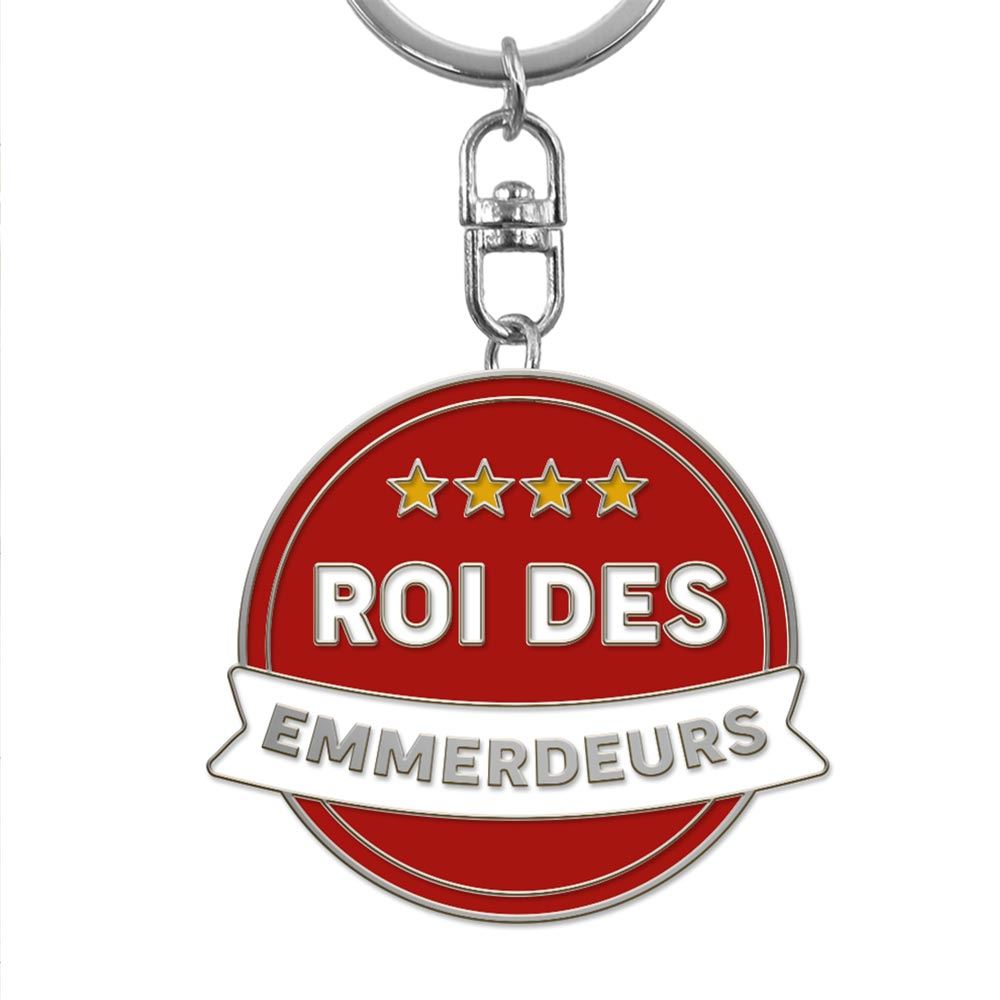 Porte cles metal humo roi des emmerdeurs