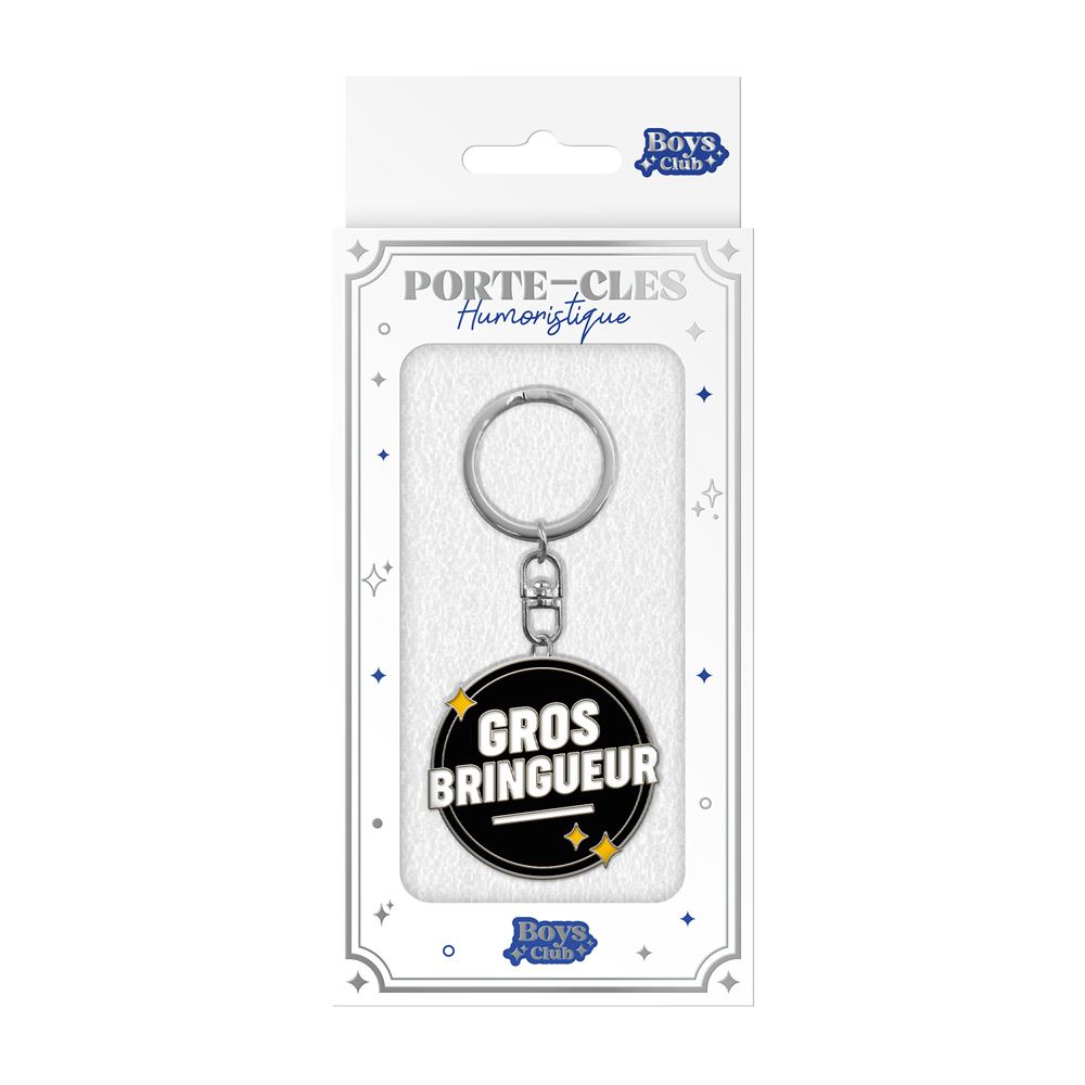 Porte cles metal humo gros bringueur