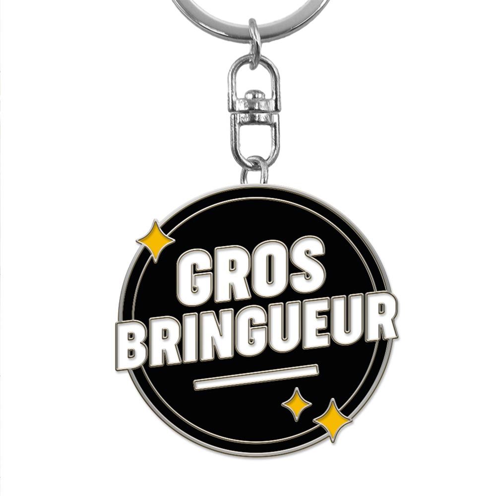 Porte cles metal humo gros bringueur