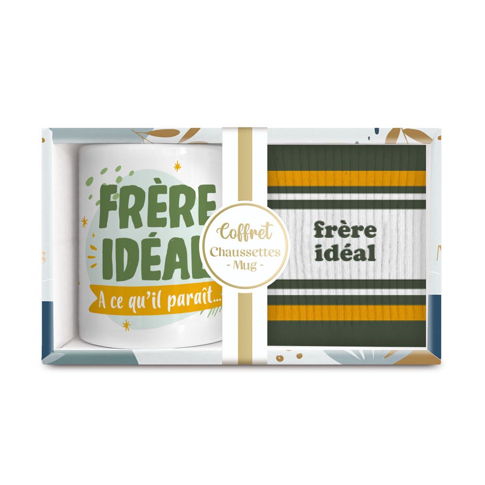 Coffret mug chaussettes frere ideal