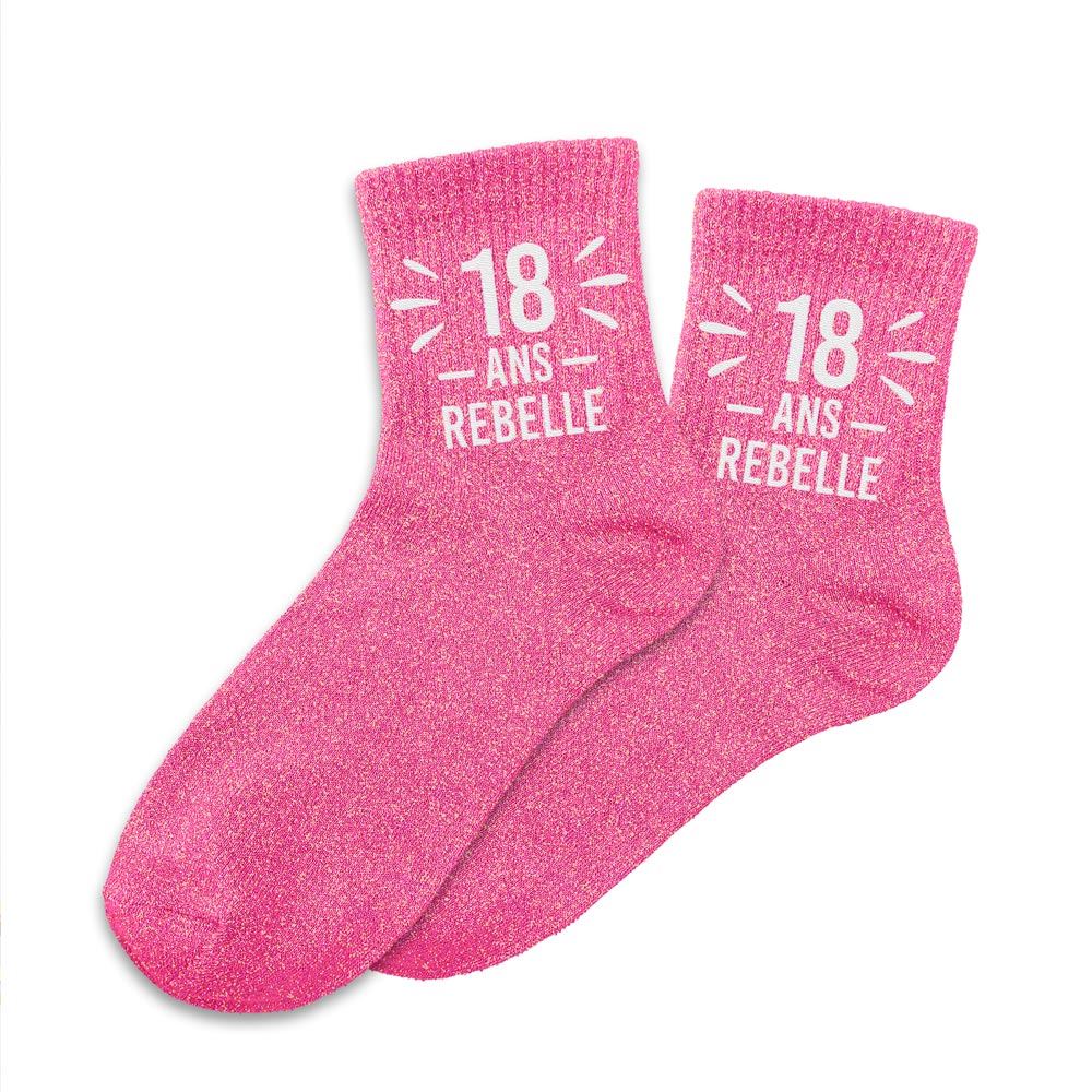Chaussettes paillettes 18 ans