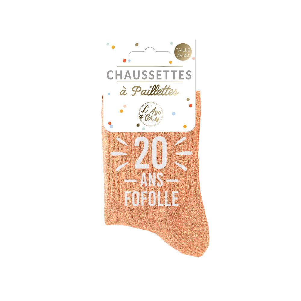 Chaussettes paillettes 20 ans