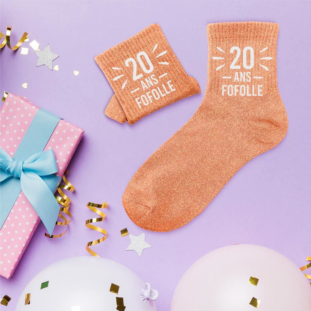 Chaussettes paillettes 20 ans