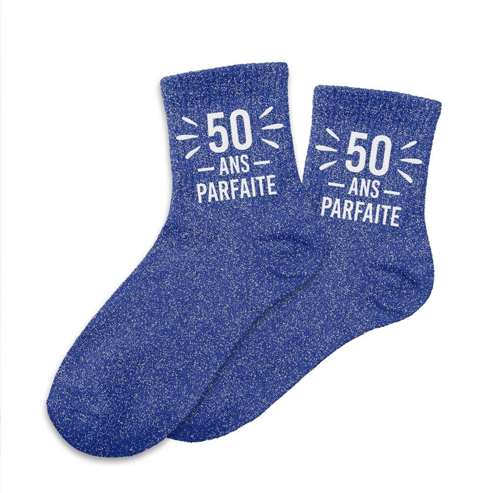Chaussettes paillettes 50 ans