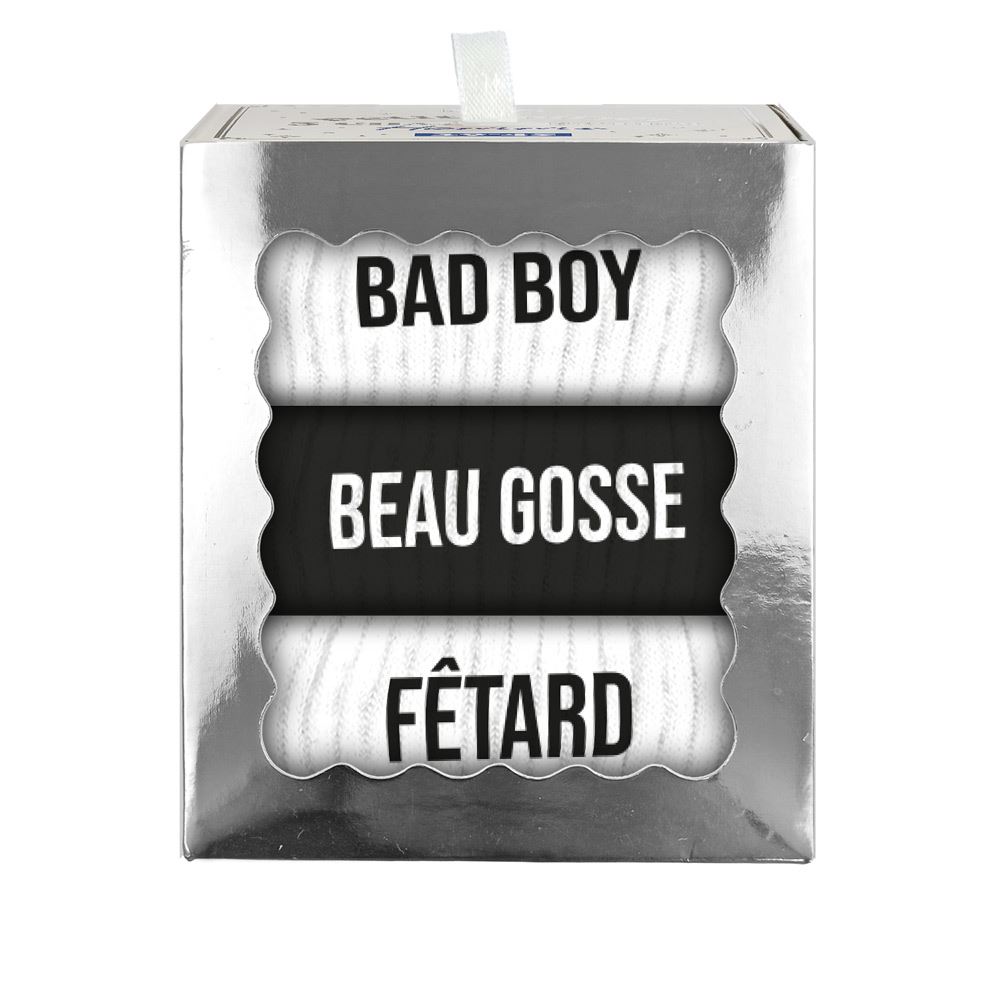 Coffret trio chaussettes homme bad boy duo