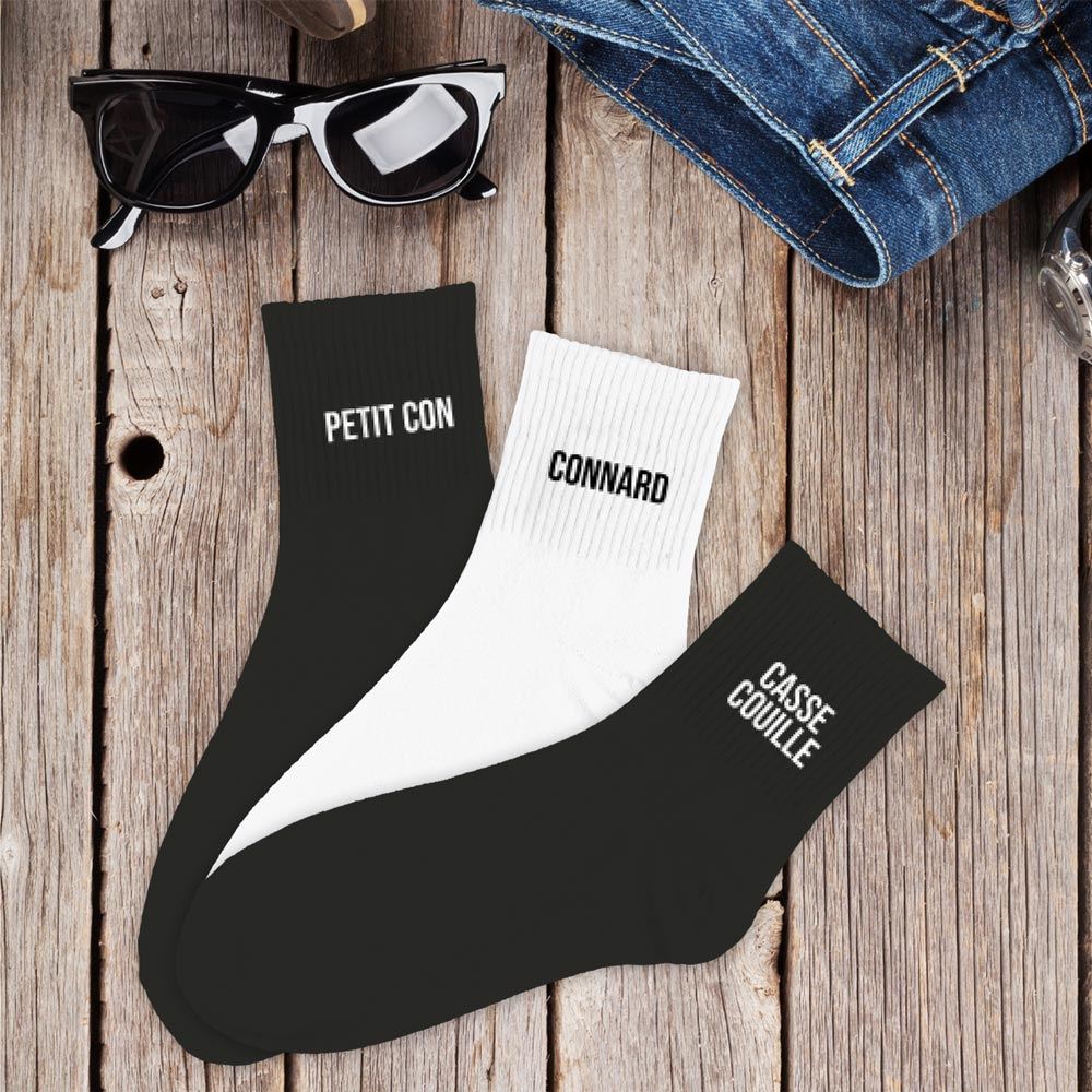 Coffret trio chaussettes homme petit con duo