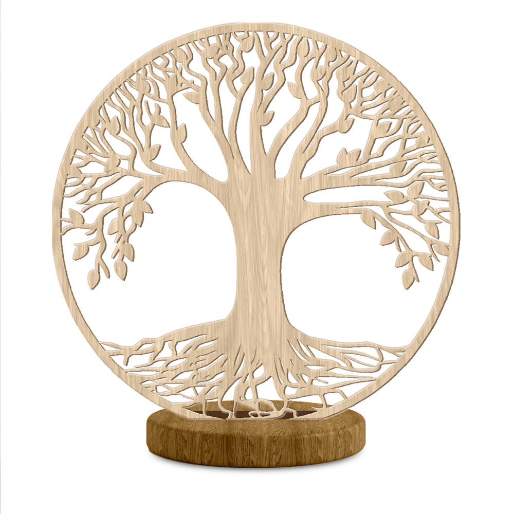 Deco bois laser a poser arbre de vie bois
