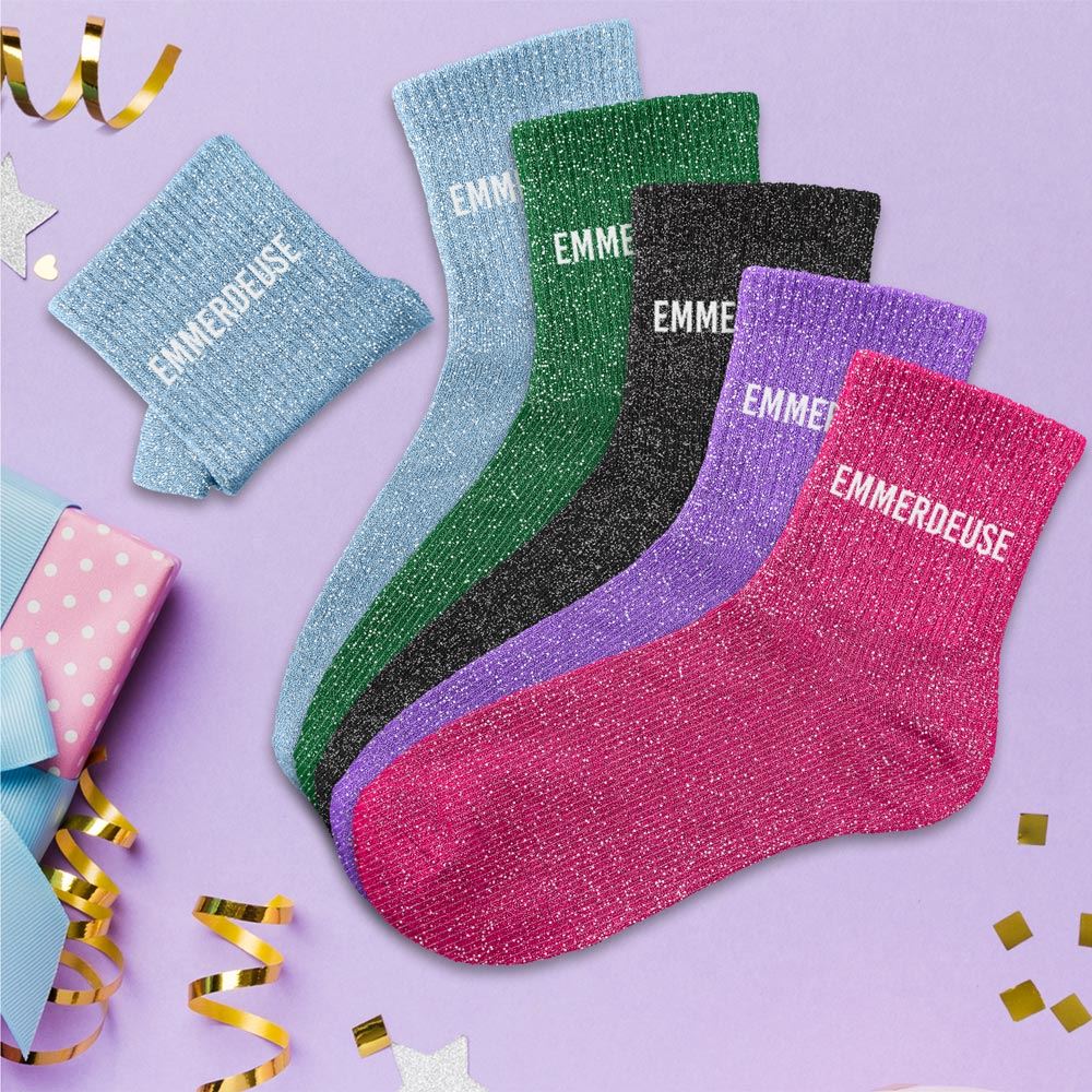 Chaussettes paillettes emmerdeuse 5mods /15pcs