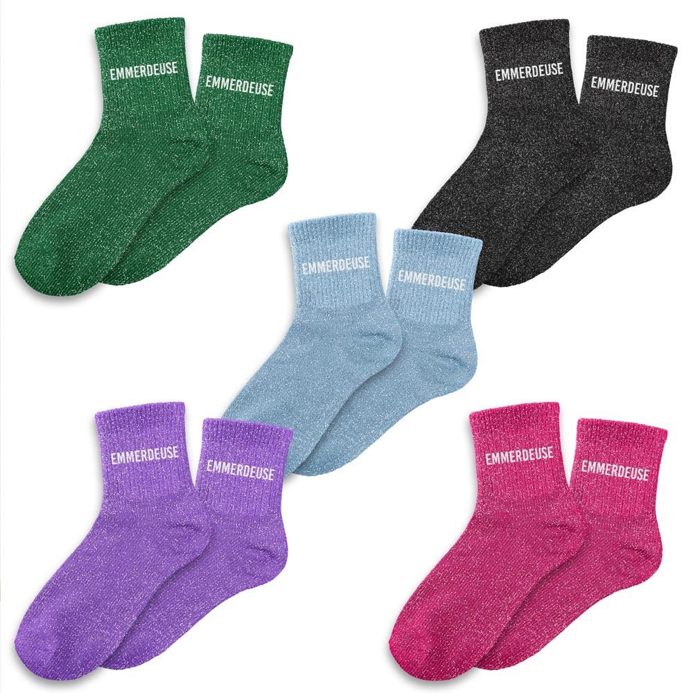 Chaussettes paillettes emmerdeuse 5mods /15pcs